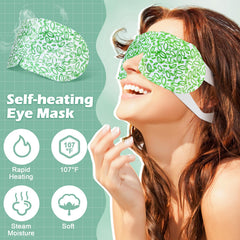 Silicherry steam eye mask application closeup demonstrates breathable fabric and snug fit