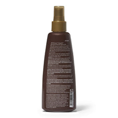 Silk Elements Megasilk Olive Heat Protection Spray label highlighting olive and silk formula for hair health
