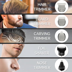 SilkGlow nose-trimmer 360-rotation for painless nose hair removal.