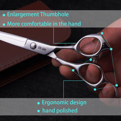 Silksnip stainless steel professional scissors sturdy body for lasting durability and clean lines.