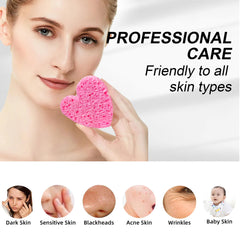 Silkyhose compressed sponge expands in water for easy facial cleansing