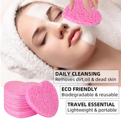 Silkyhose face cleansing sponge exfoliates gently and removes makeup