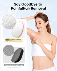 SILVLF Crystal Hair Eraser handheld in use for painless exfoliation and hair removal.