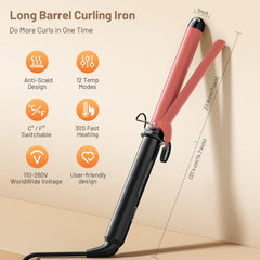 SimerSure dual voltage curling iron for travel worldwide