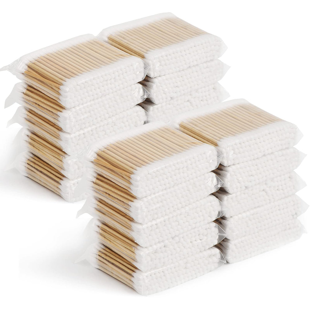 Simetufy cotton swabs close-up with double-tipped ends for gentle cleaning