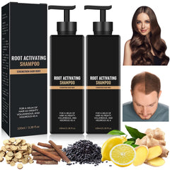 Simnoble root activator shampoo bottle—natural formula supports healthier-looking hair.