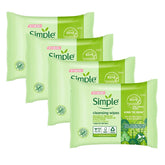 Simple cleansing facial wipes packaging reseal for freshness and on-the-go use.
