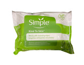 Simple Micellar Wipes pack front view for easy on-the-go cleansing.