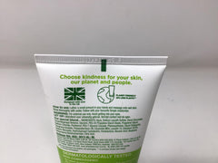 Simple Moisturizing Face Wash bottle pour—creamy lather ready for daily use.