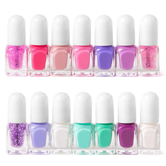 SIMPLE PLEASURES Unicorn Power nail polish glitter shades add sparkle for kids' manicure