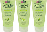 Simple Refreshing Facial Gel Wash tube shows gentle cleanse for sensitive skin.