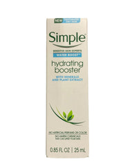 Simple Water Boost Hydrating Booster being applied for quick, lightweight hydration.