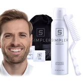 Simpler Hair Color light brown coverage bottle delivers even gray coverage.