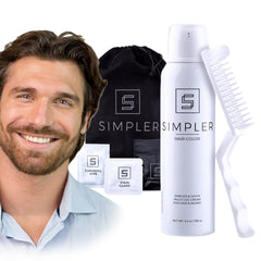 Simpler Hair Color men kit packaging for quick gray coverage.