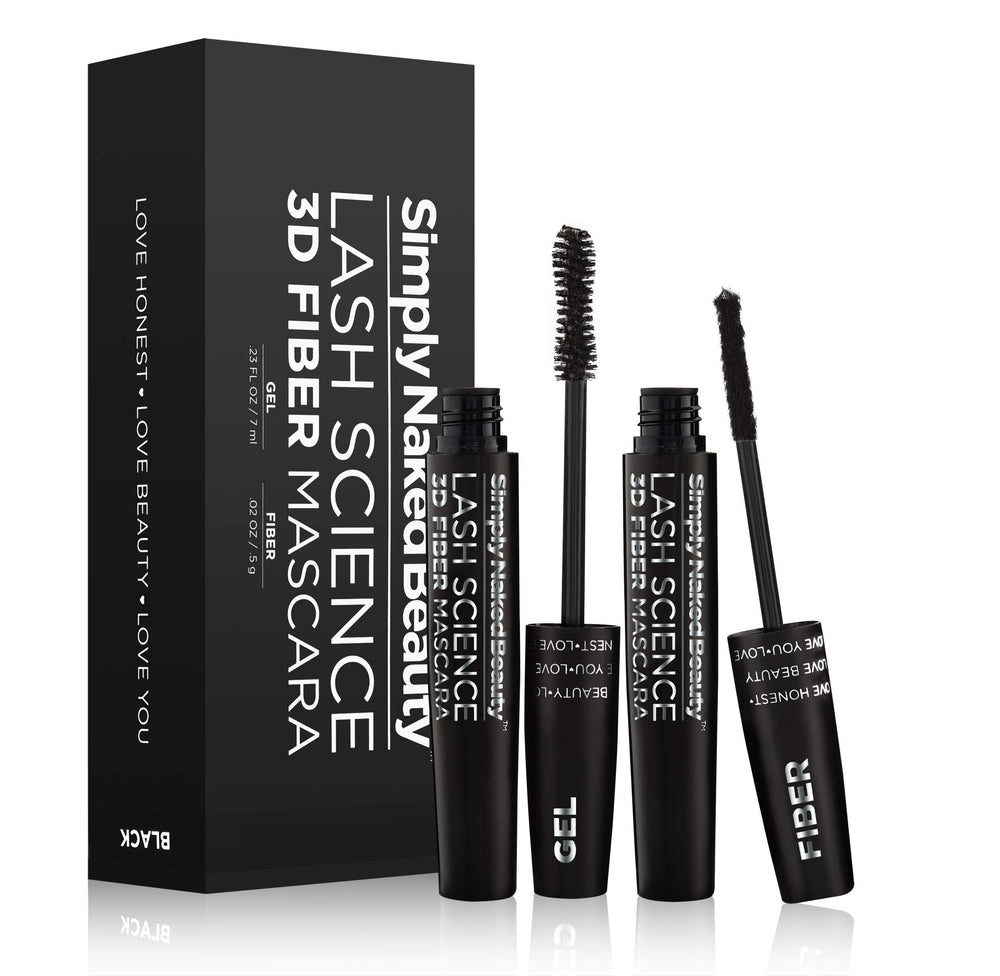 Simply Naked Beauty 3D Lash Mascara gel-tube close-up for precise application and long wear