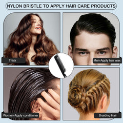 SIMPOR 3 Row Hair Comb used on wet hair without soaking products