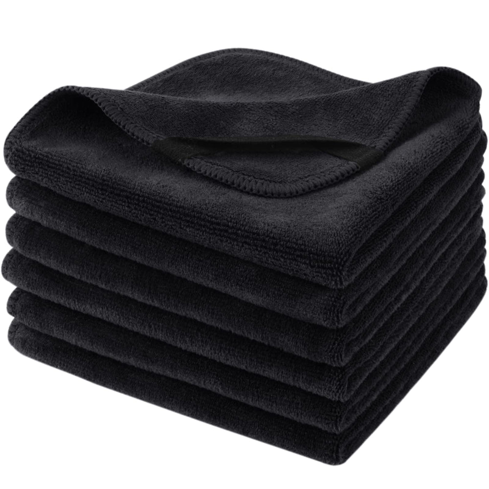 SINLAND microfiber facial cloth front view shows soft texture and 12x12 inch surface for gentle makeup removal