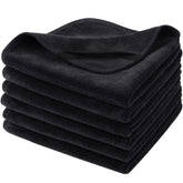 SINLAND microfiber facial cloth front view shows soft texture and 12x12 inch surface for gentle makeup removal