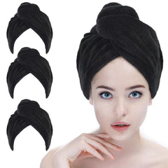 SINLAND microfiber hair drying cap for fast, gentle post-shower drying.