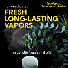 SinuCleanse vapor shower tablet with mint provides cooling aromatics for freshness.