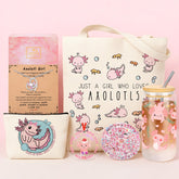 SiplyHaven axolotl canvas tote bag for daily use and stylish gift-giving