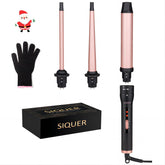 SIQUER 3-in-1 curling wand half-inch barrel for tight curls and smooth finish