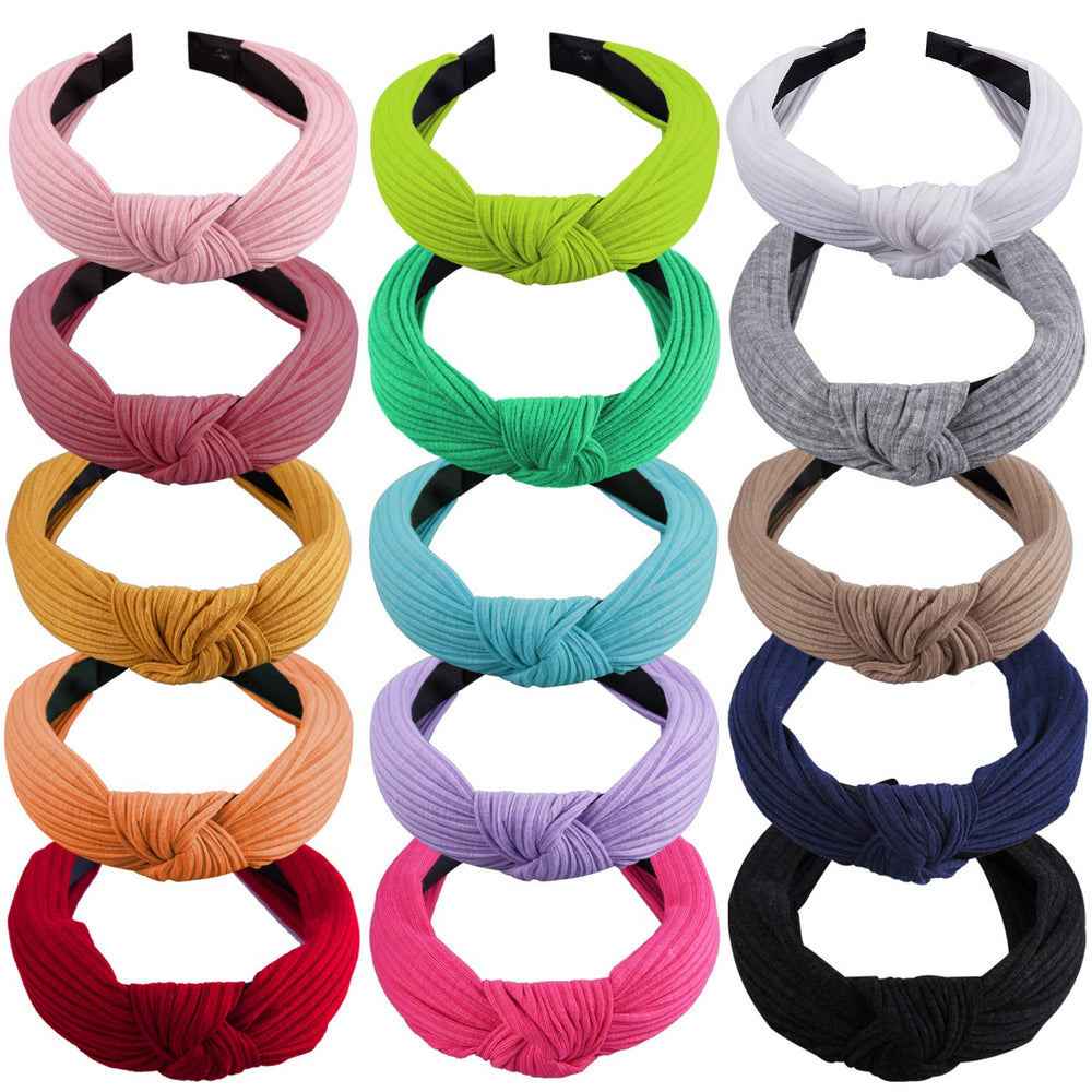 SIQUK top knot headband pink closeup highlights soft satin wrap for daily wear