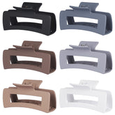 Sisiaipu 4-inch big hair claw clip close-up showing nonslip grip for thick hair.