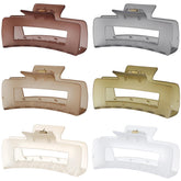 Sisiaipu big claw clip 4inch tea: secure hold for thick hair during daily routines.
