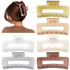 Sisiaipu square claw clip thick hair: strong grip for updos and workouts.