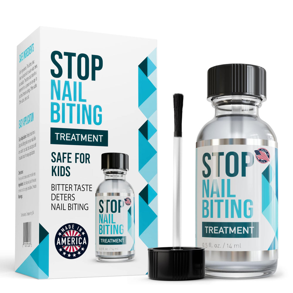 SISQUOC Stop Nail Biting application brush enables easy deterrence at home.