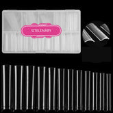 SITELENABY 3XL square nail tips pack, clear acrylic for long-lasting DIY manicures.
