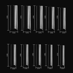 SITELENABY XXL square nail tips modifiable length for custom shapes.
