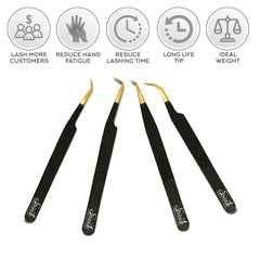 SIVOTE anti-rust coating protects tweezers during daily salon use.