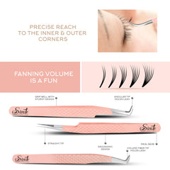 SIVOTE lash tweezers ergonomic design providing comfortable use during long lash sessions.