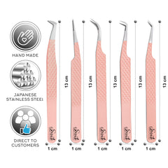 SIVOTE lash tweezers fiber tip offering ultra-precise isolation for volume extensions.