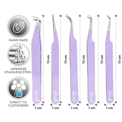 SIVOTE lash tweezers with fiber tip for ultra-precise lash placement.