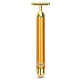 SIXIUMIE Beauty Bar gold face massager in shower for convenient skincare routine.