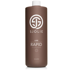 SJOLIE Rapid Spray Tan solution bottle for even, fast application.