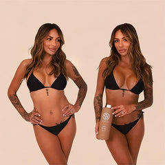 SJOLIE Spray Tan No14 DHA development showing color forming during wear
