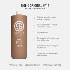 SJOLIE Spray Tan No14 even spray application for streak-free results
