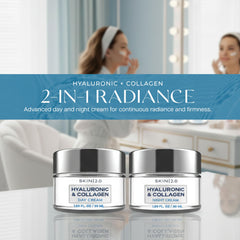 Skin 2.0 Day Night Duo Pack shown together for all-day hydration and overnight renewal.