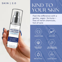Skin 2.0 serum image focusing on blemish reduction for smoother complexion