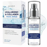Skin 2.0 serum bottle close-up showing hydration for glow