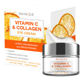 Skin 2.0 under-eye cream packaging highlights vegan clean beauty.