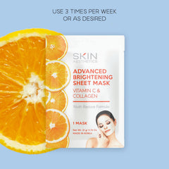 Skin Aesthetics sheet mask being applied during self-care routine