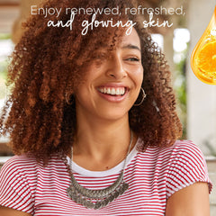 Skin Aesthetics vitamin C and collagen ingredients close-up for brightening potential