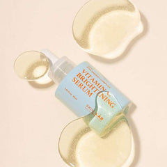 SKIN&LAB Vitamin C Serum visual with five hyaluronic acids emphasizing deep hydration