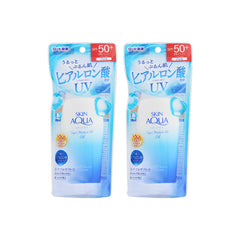 Skin Aqua UV gel texture swirl shows easy spread and no white cast