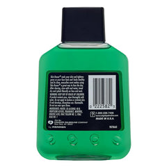 Skin Bracer Original pour action splash captured for quick cooling after shaving.